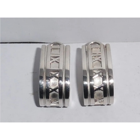 Tiffany & Co. Jewelry - SALE WAS 350$🛑💎Auth Tiffany & Co Vintage Atlas Hoop Earrings